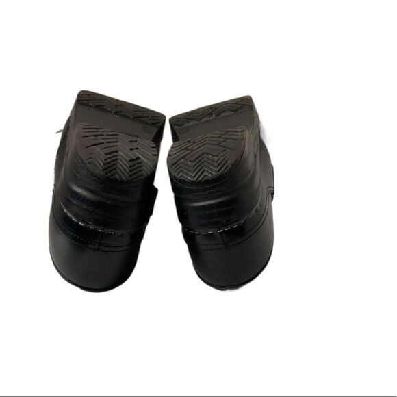 Dansko Black Leather Slip-On Professional Work Comfort Clog Shoes Size EU38 US8 - Picture 11 of 13